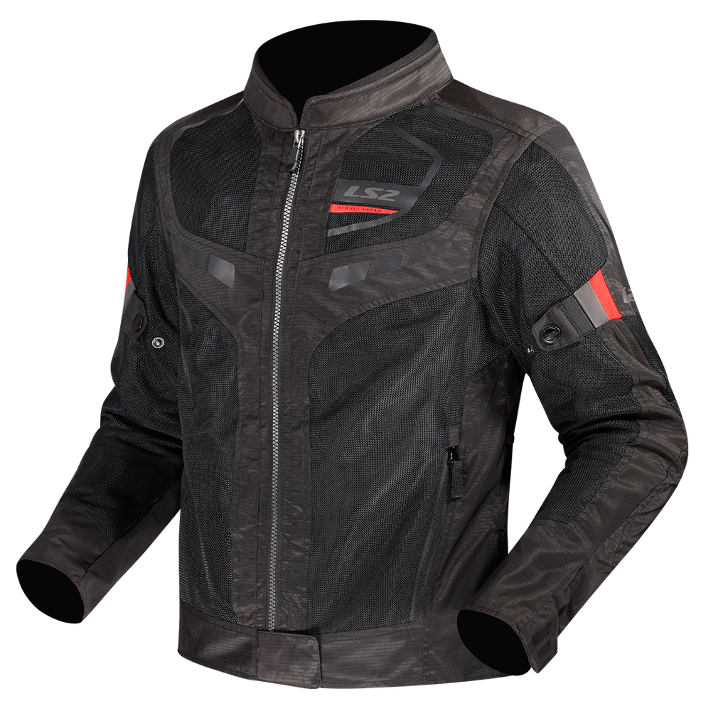 [64260S0032XS] LS2 GARDA AIR LADY JACKET BLACK RED (XS)