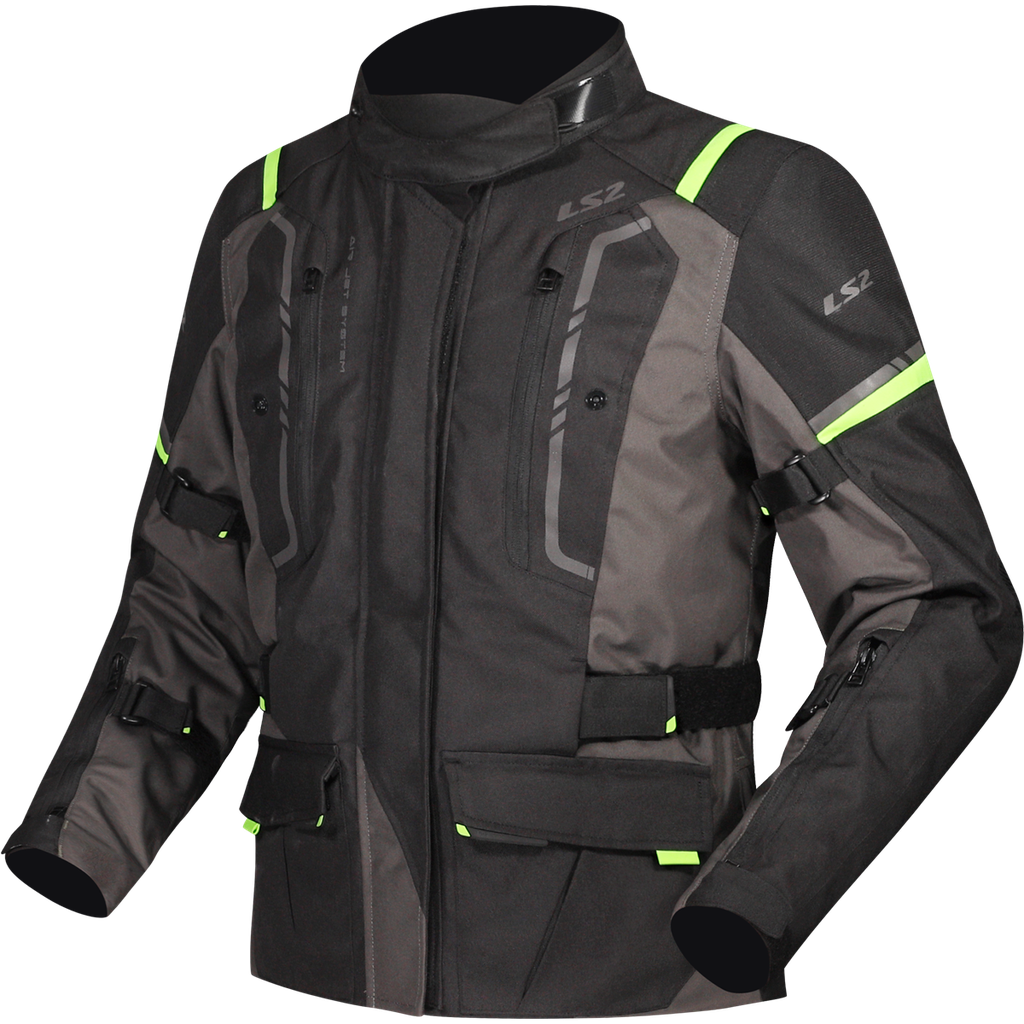 [64250W0054XS] LS2 NARVIK LADY JACKET GREY BLACK H-V YELLOW (XS)