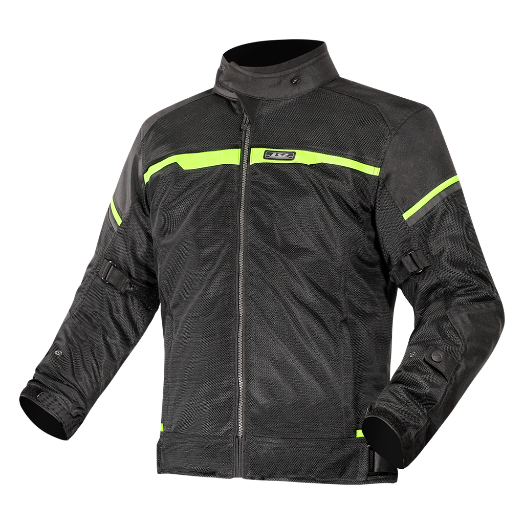 [64100S0154S] LS2 RIVA MAN JACKET BLACK NEON YELLOW (S)