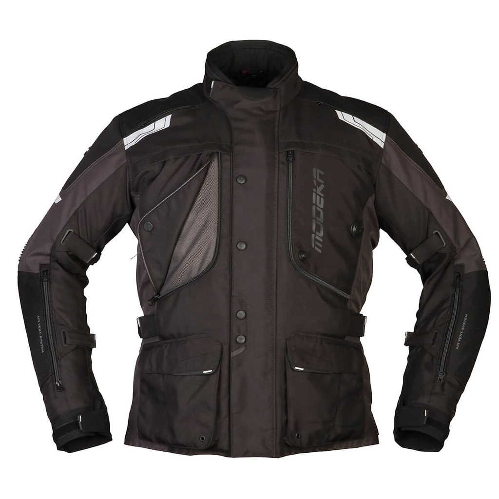 Modeka Aeris Jacket Black/Dark Gray