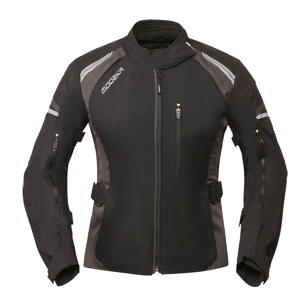 [084480 398 32] Modeka Amberly Lady Jacket Black/Dark Gray (32)