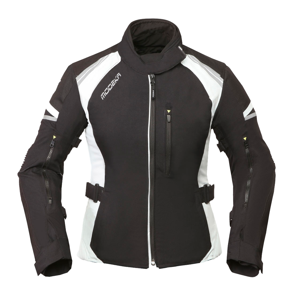 [084480 394 32] Modeka Amberly Lady Jacket Black/Light Grey (32)