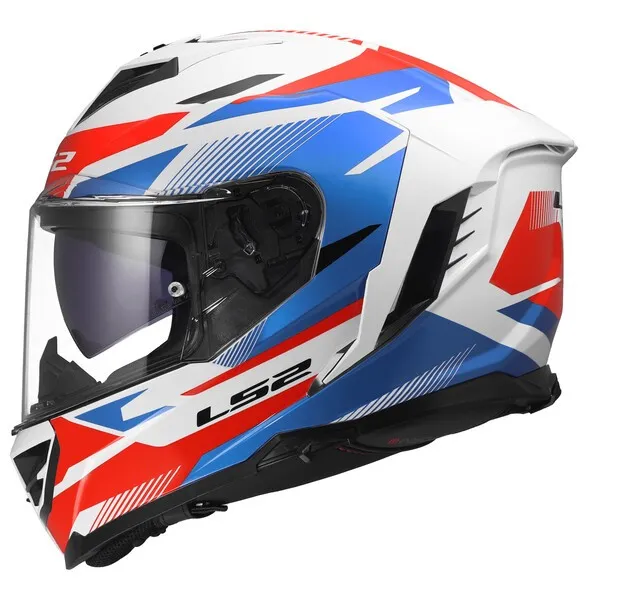 LS2 FF818 STORM III KOMAI WHITE BLUE RED