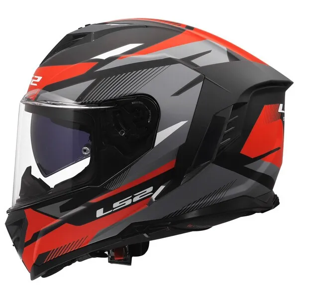 LS2 FF818 STROM III KOMAI M-BLACK RED