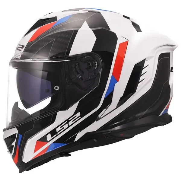 LS2 FF818 SPORTY WHITE BLUE RED