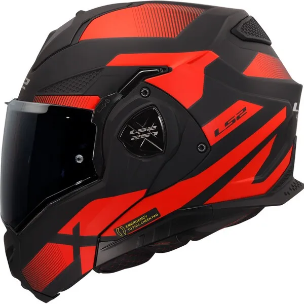 LS2 FF901 ADVANT X NOVA BLACK RED