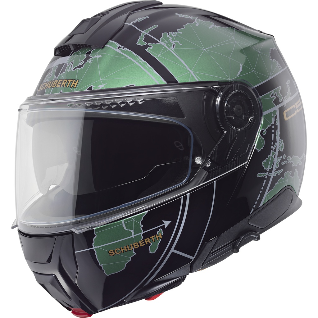 [A4159133360] Schuberth C5 Globe Verde Brillo (XS)