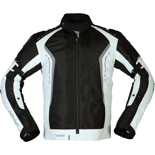 [084241 394 S] Modeka Khao Air Jacket Black/Light Grey (S)