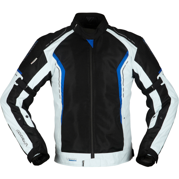 [084241 391 S] Modeka Khao Air Jacket Black/Light Gray/Blue (S)