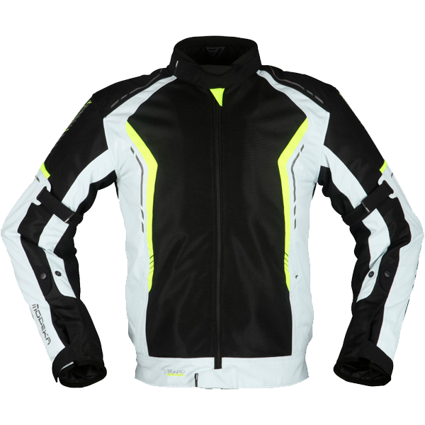 [084241 392 S] Modeka Khao Air Jacket Black/Light Gray/Yellow (S)