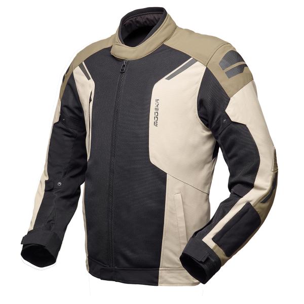 [084730 444 S] Modeka Khao Air II Jacket Black/Sand/Khaki (S)