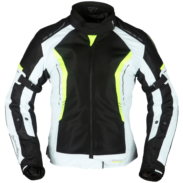 [084242 392 34] Modeka Khao Air Lady Jacket Black/Light Gray/Yellow (34)