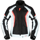 Modeka Khao Air Lady Jacket Black/Light Gray/Red