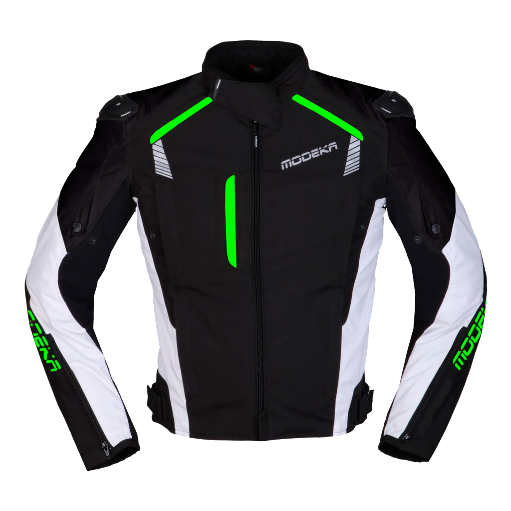Modeka Lineos Jacket Black/White/Green