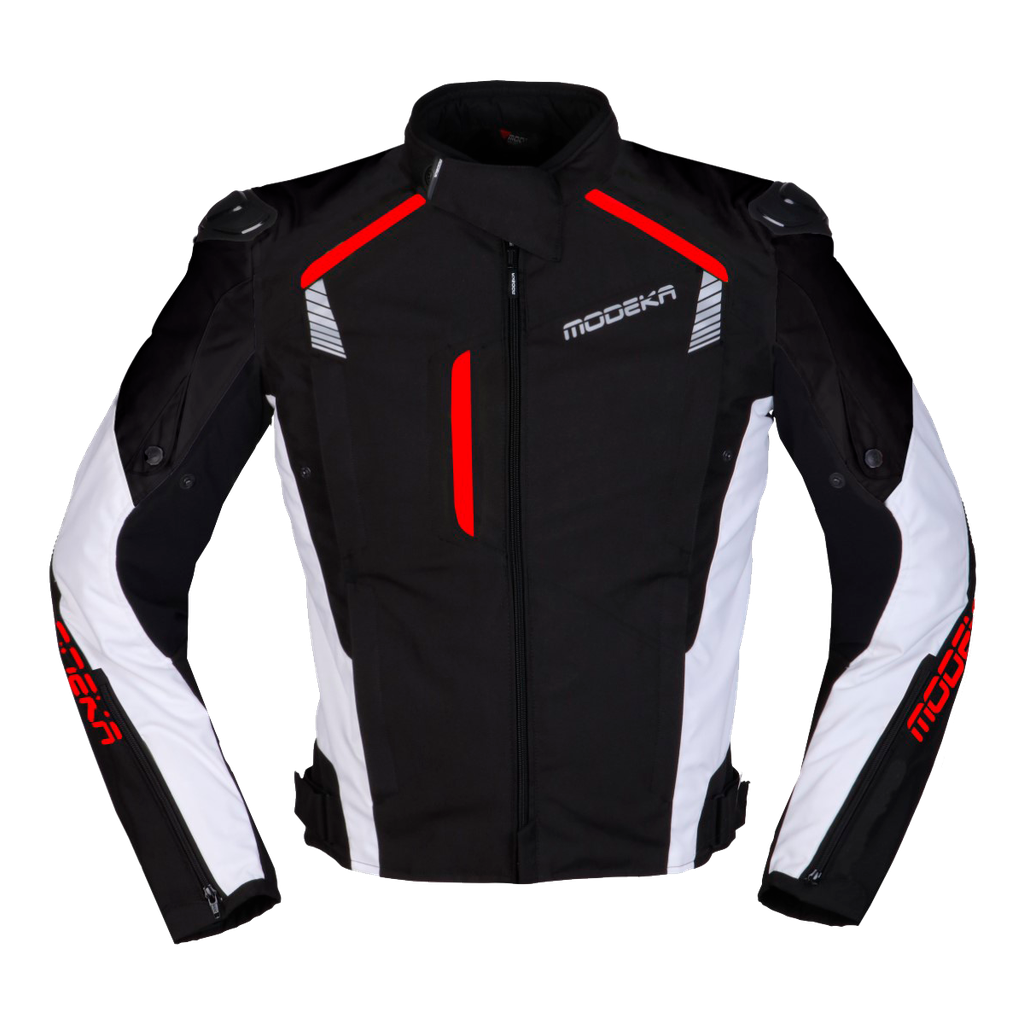 Modeka Lineos Jacket Black/White/Red