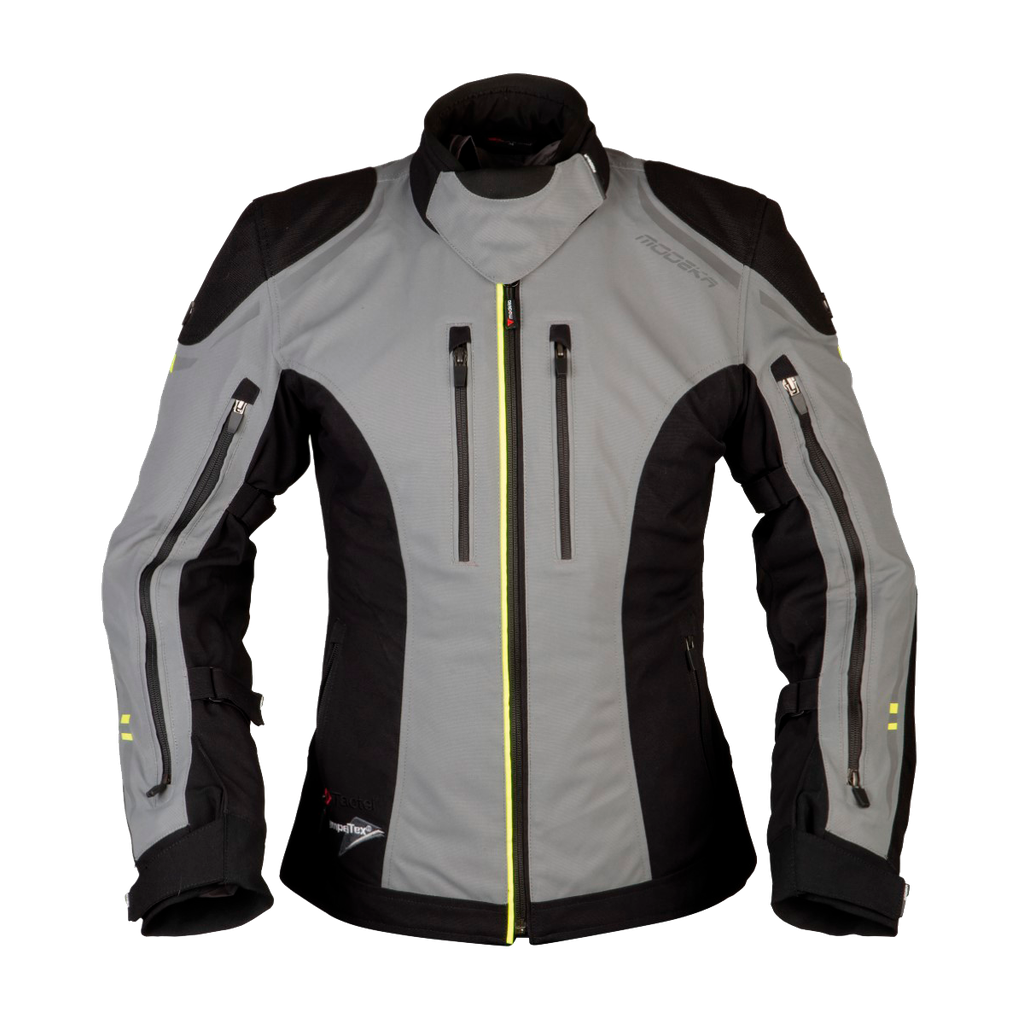 [084470 393 34] Modeka Takuya Lady Jacket Grey/Black (34)
