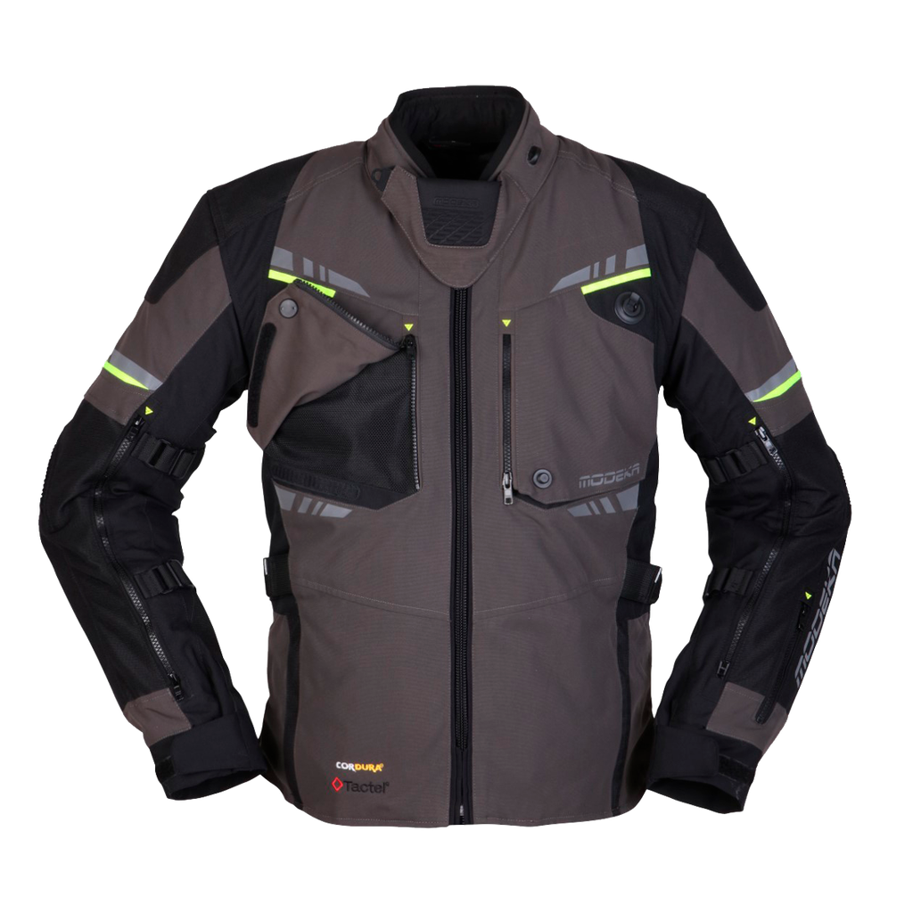 [084650 387 S] Modeka Taran Jacket Bw/Dk.Grey/Yellow (S)