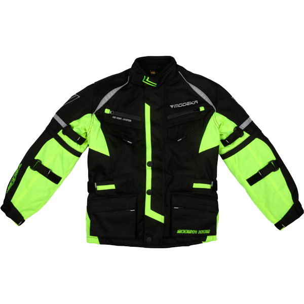 Modeka Tourex II Kids Jacket Black/Yellow