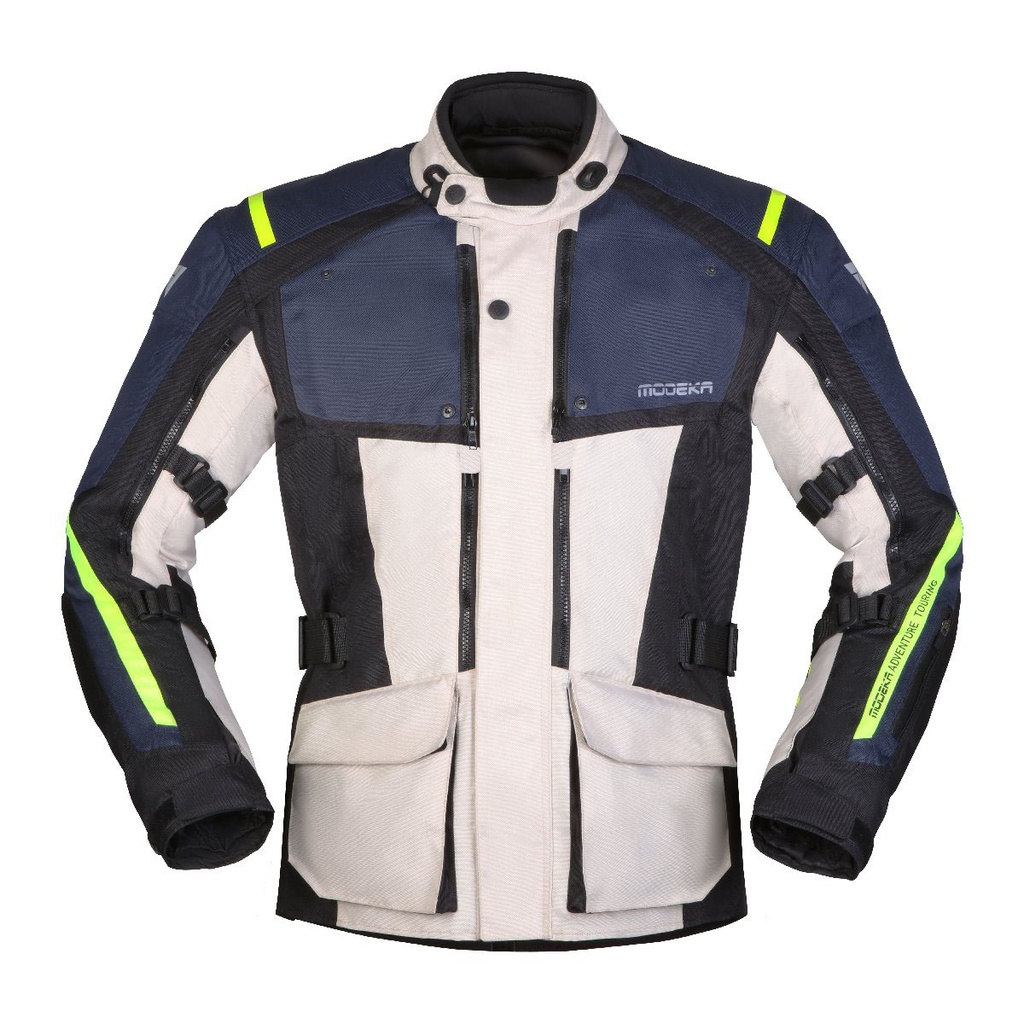 Modeka Jacket Varus Light Gray/Blue