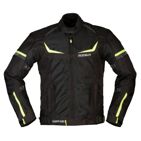 [084280 431 S] Modeka Yannik Air Jacket Black/Yellow (S)