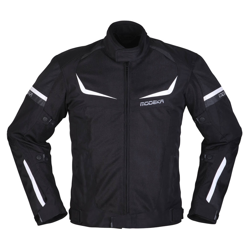 [084280 395 S] Modeka Yannik Air Jacket Black-And-White (S)