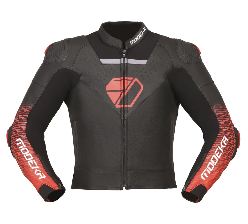 [010765 401 50] Modeka Yron Jacket Black/Red (50)