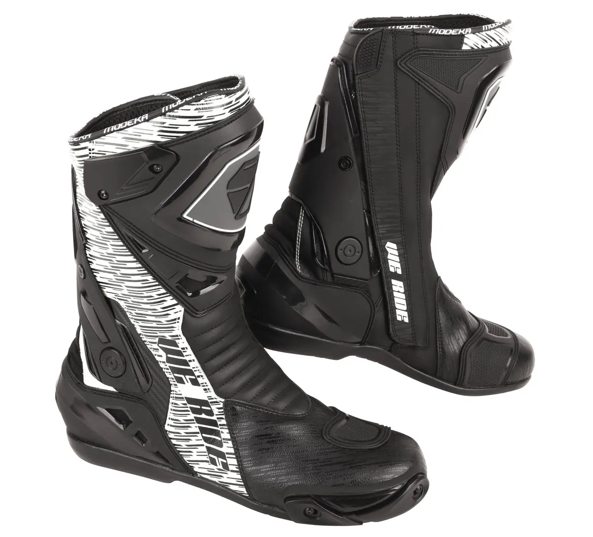 [040785 395 39] Modeka Boots Yron Black-And-White (39)