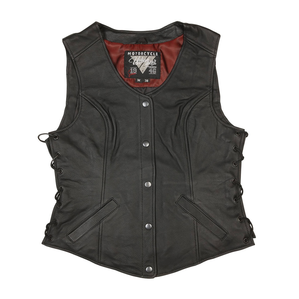[016540 10 36] Modeka Vest Diona Lady Black (36)