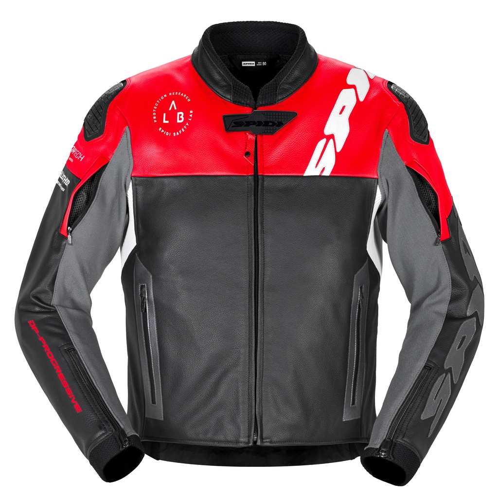 [P229-014-46] Spidi DP PROGRESSIVE LEATHER Red (46)